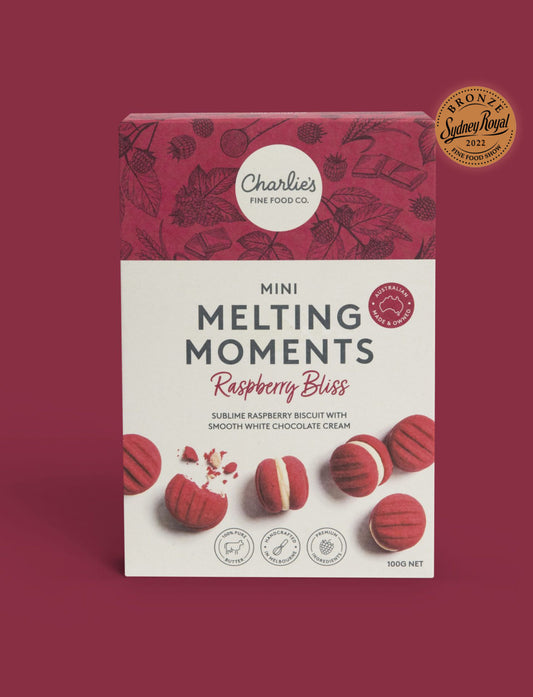 Charlie's Fine Food Co Melting Moments Raspberry Bliss