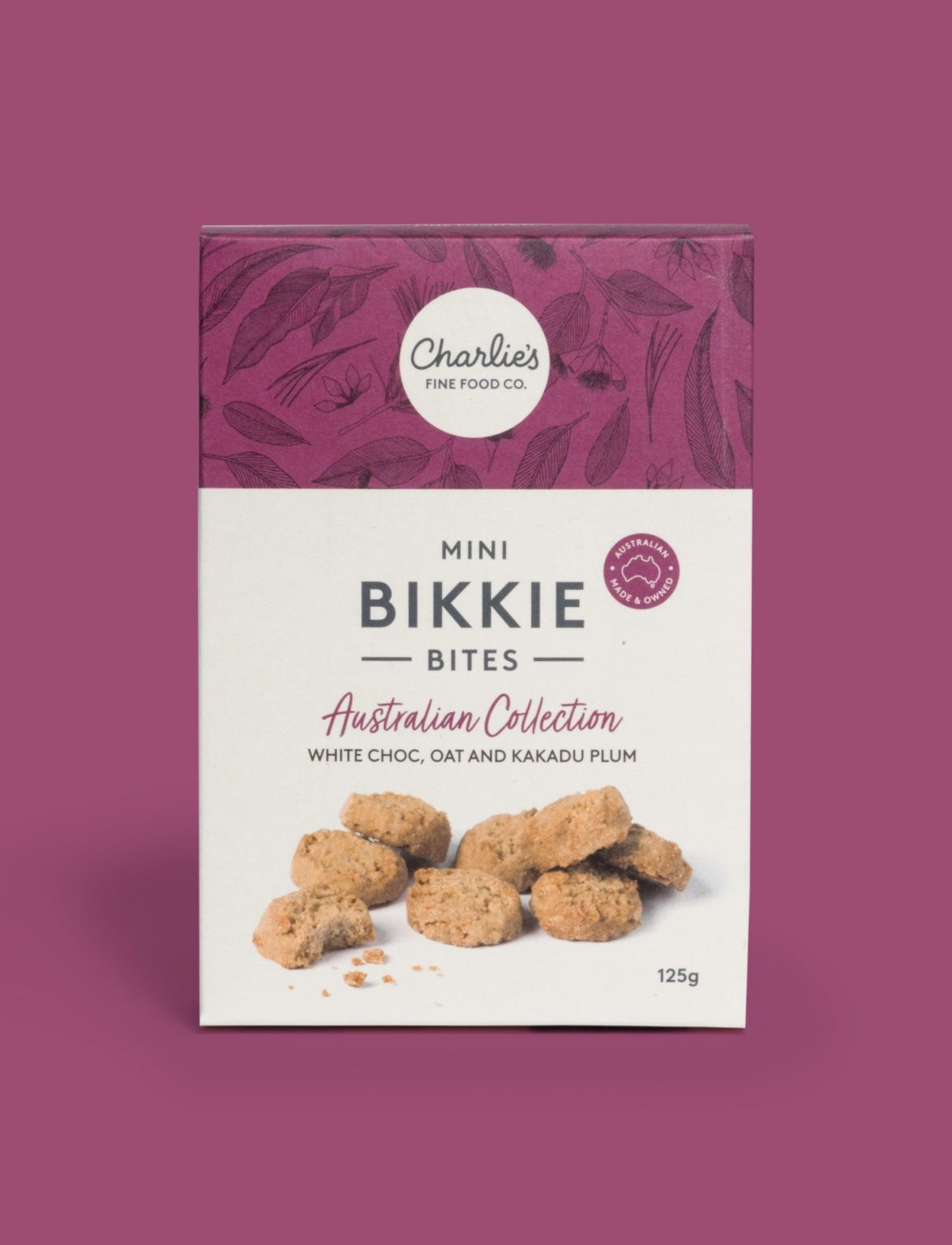 Charlie's Fine Food Co Bikkie Chips Kakadu Plum Biscuits