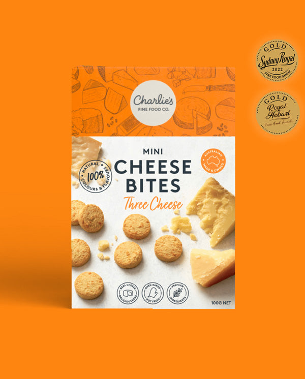 Charlie's Fine Food Co Cheese Bites Three Cheese