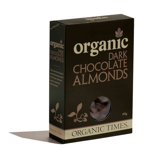 Organic Times Dark Chocolate Almonds